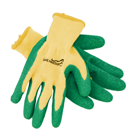 SAFE HANDLER Ultra Stretch Grip Gloves, Yellow, OSFM, PR BLSH-ESRG-18YGR